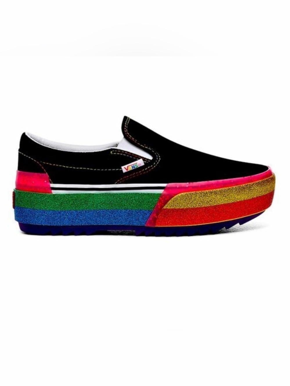 Vans Classic Slip-On Glitter Platforms